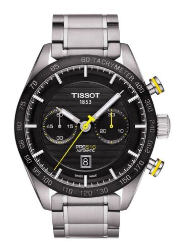Tissot PRS 516 Automatic Chronograph 45 Stainless Steel / Black / Bracelet